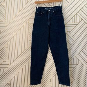 Anchor Blue Vintage 90s Y2K Baggy Denim Jeans dark wash high rise 7L 26 waist